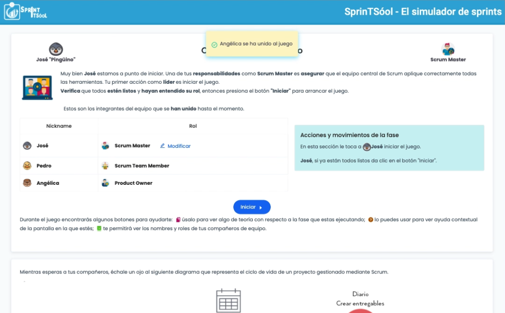 Reuniendo al equipo con sprintsool, el mejor simulador de sprints