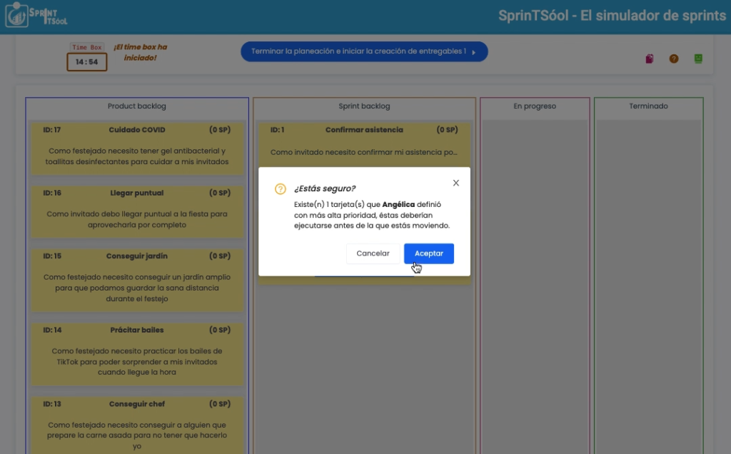 Construyendo el sprint backlog  con sprintsool, el mejor simulador de sprints
